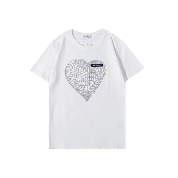 [매장판]Balenciaga Mm/Wm Logo Cotton Short Sleeved T… - 1