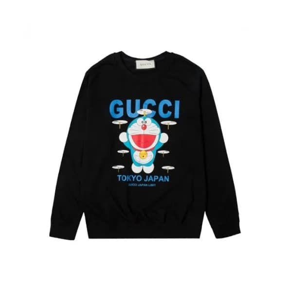 Gucci Mm/Wm Logo Crew-neck Cotton Tshirts Black -… - 1
