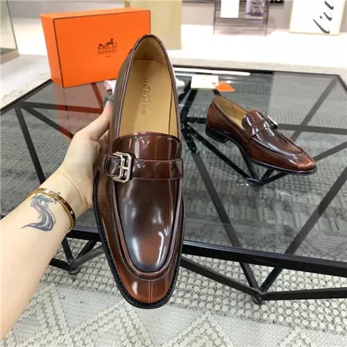 Hermes 2021 Men's Leather Oxford Shoes,HERS053… - 1