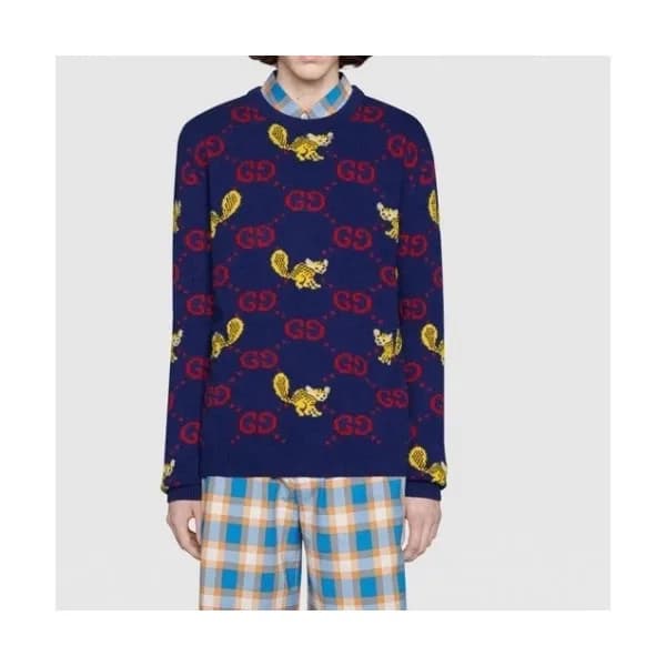 Gucci Mens Crew-neck Sweaters - 구찌 남성 크루넥 스웨터 - gu… - 1