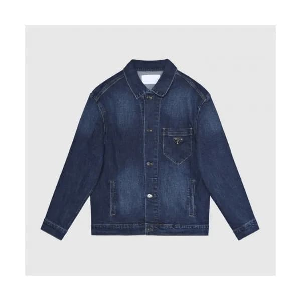Prada Mens Logo Casual Jackets Navy - 프라다 2021 남성… - 1