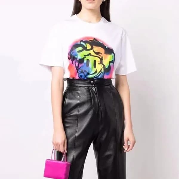 지방시 여성 크루넥 화이트 반팔티 - Womens White Tshirts - giv061… - 1