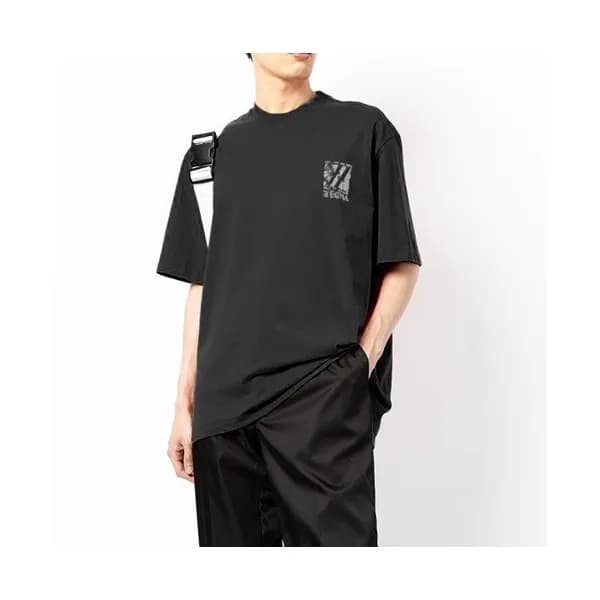 제냐 남성 크루넥 블랙 반팔티 - Mens Black Tshirts - zeg0335x - 1