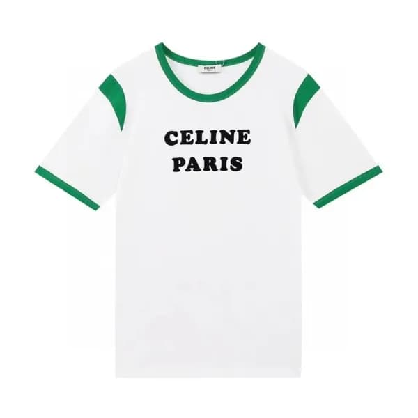 셀린느 남성 크루넥 화이트 반팔티 - Mens White Tshirts - cel0222x - 1