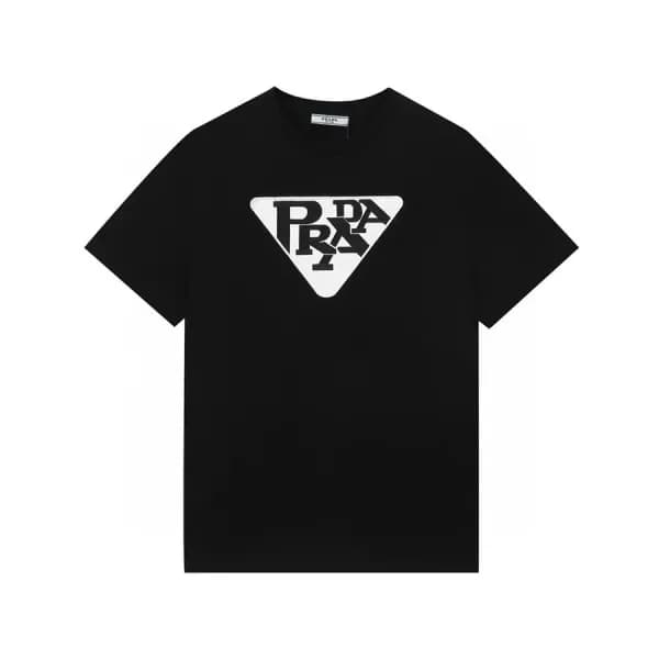 프라다 남성 크루넥 블랙 반팔티 - Mens Black Tshirts - Pra02614x - 1