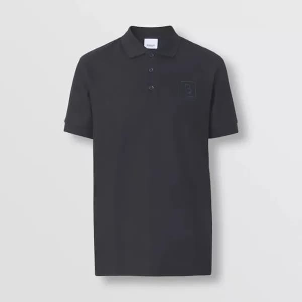 버버리 남성 클래식 블랙 폴로 반팔티 - Mens Black Tshirts - Bur042… - 1