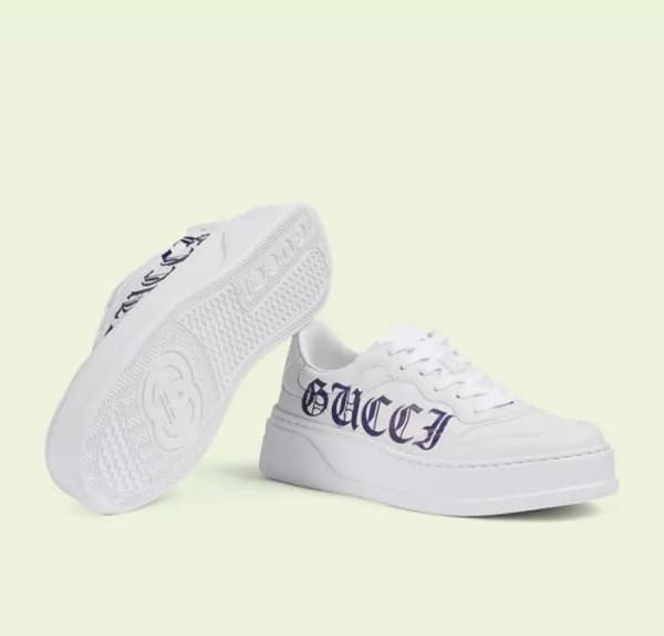 구찌 남성 클래식 화이트 스니커즈- Mens White Sneakers - guc04805… - 1