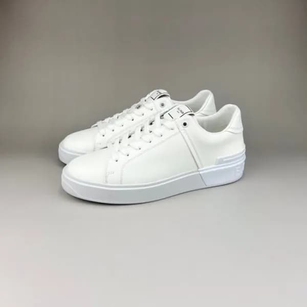 발망 남성 트렌디 화이트 스니커즈 - Mens White Sneakers - bam0165… - 1