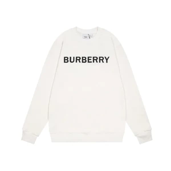 버버리 남성 화이트 맨투맨 - Burberry Mens White Tshirts - bur… - 1