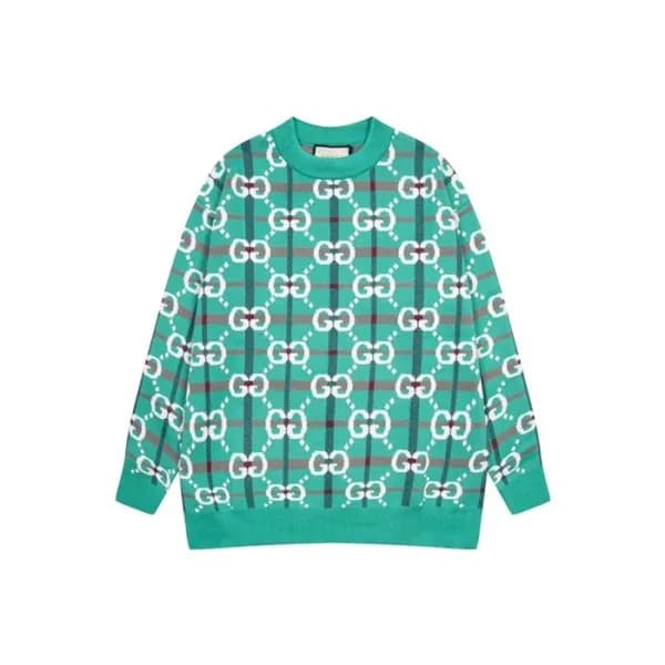 구찌 남성 그린 크루넥 니트 - Gucci Mens Green Knits - guc0529… - 1