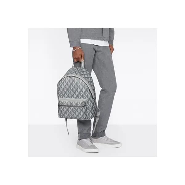 디올 남성 다이아몬드 그레이 백팩 - Dior Mens Gray Back Pack - di… - 1