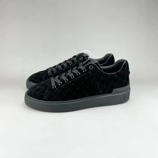 발망 남성 트렌디 블랙 스니커즈 - Balmain Mens Black Sneakers - … - 1