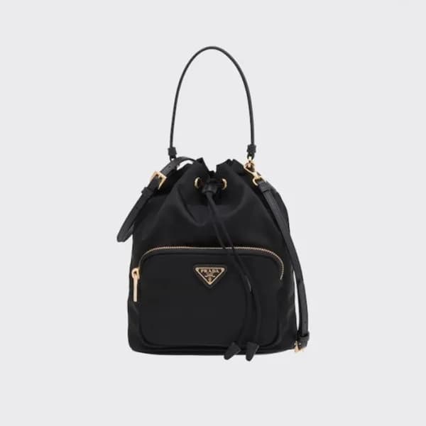 프라다 여성 블랙 버킷백 - Prada Womens Black Bucket Bag - pr… - 1