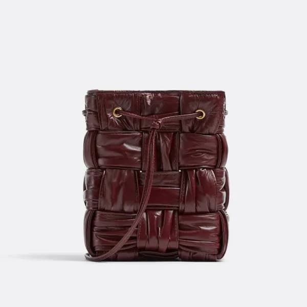 보테가베네타 여성 버건디 버킷백 - Bottega Veneta Womens Burgundy… - 1