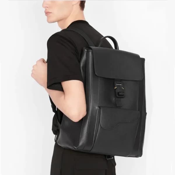 디올 남성 블랙 백팩 - Dior Mens Black Back Pack - di302x - 1