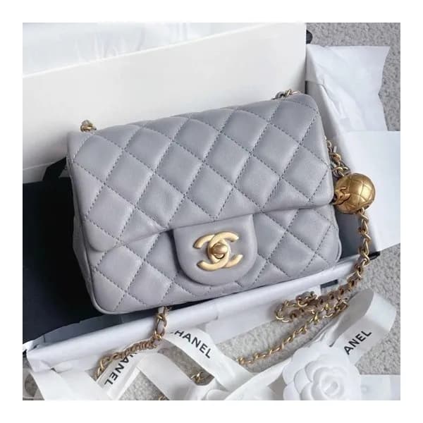 샤넬 여성 그레이 쁘띠삭 - Chanel Womens Gray CF - ch59x - 1