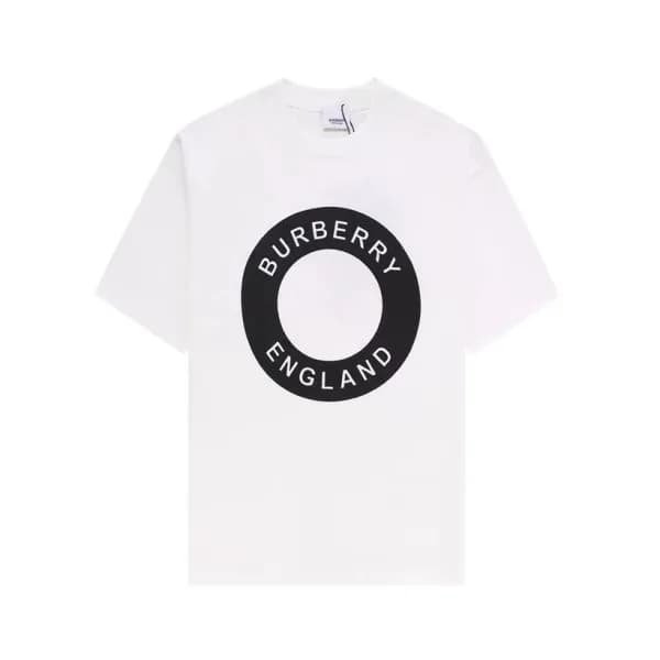 버버리 남성 화이트 크루넥 반팔티 - Burberry Mens White Tshirts -… - 1