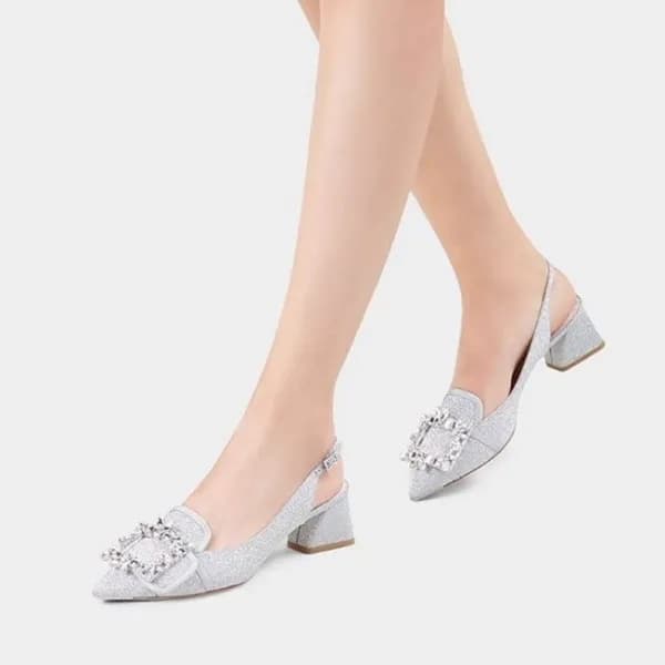 로저비비에 여성 실버 슬링백 - Roger Vivier Womens Silver Sanda… - 1