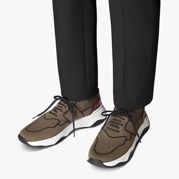 벨루티 남성 카키 스니커즈 - Berluti Mens Khaki Sneakers - ber… - 1