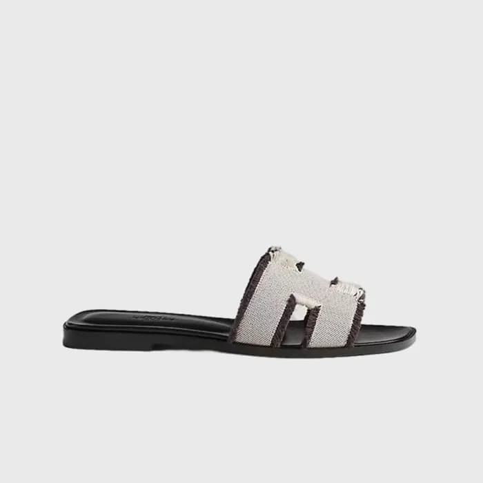 에르메스 여성 오란 샌들 【매장-150만원대】 - Hermes Womens Gray Sli… - 1