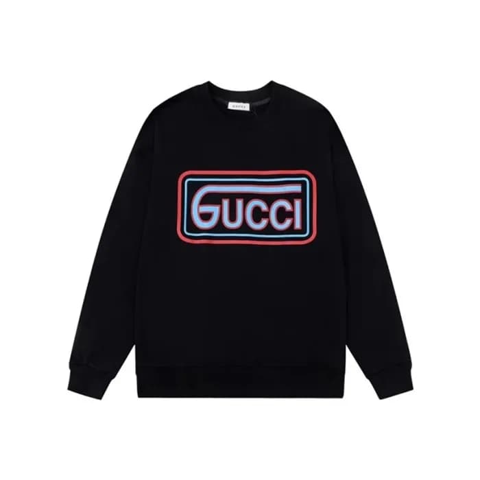 구찌 남성 베이직 블랙 맨투맨 - Gucci Mens Black Tshirts - gu10… - 1