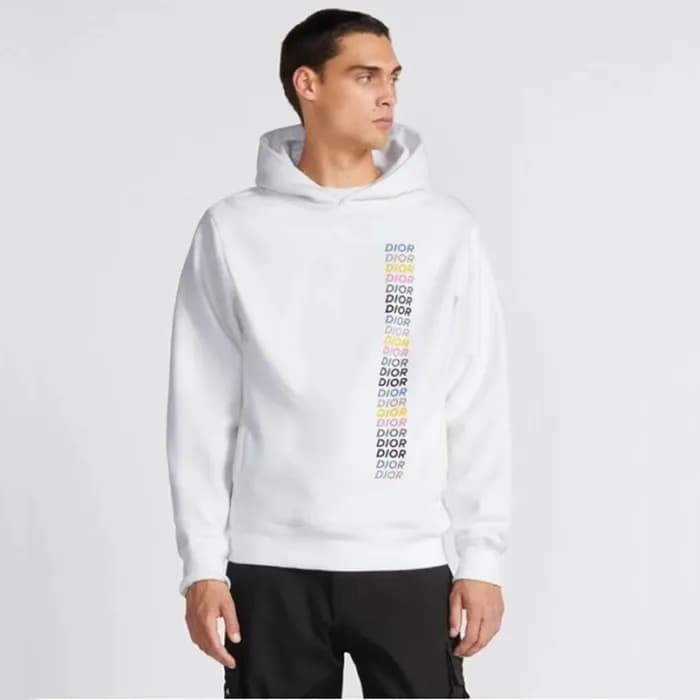 디올 남성 화이트 후드티 - Dior Mens White Hoodie - di866x - 1