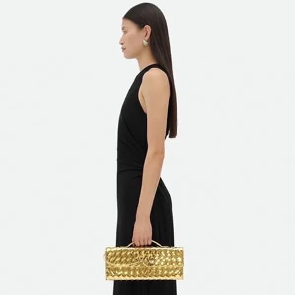 보테가 베네타 여성 골드 핸드백 - Bottega Veneta Womens Gold And… - 1