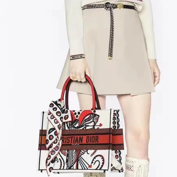 디올 여성 레드 북토트 - Dior Womens Red Book Tote - dib719x - 1