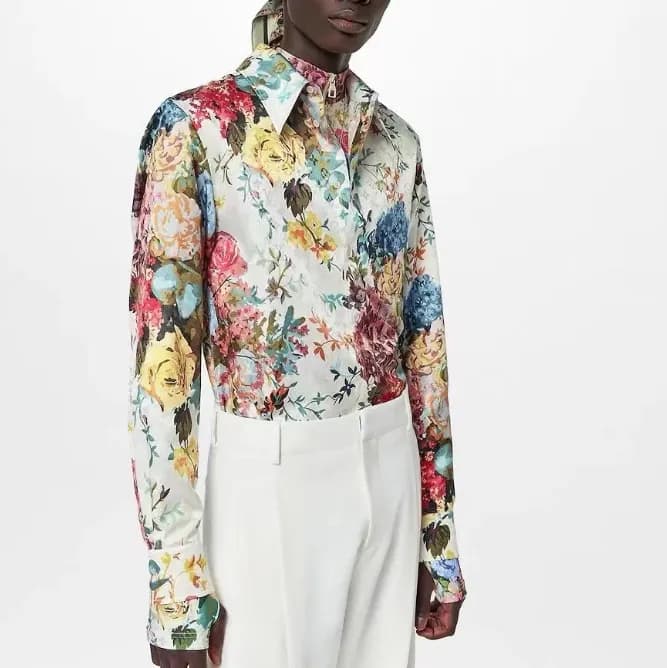 루이비통 남성 화이트 셔츠 - Louis vuitton Mens White Shirts -… - 1