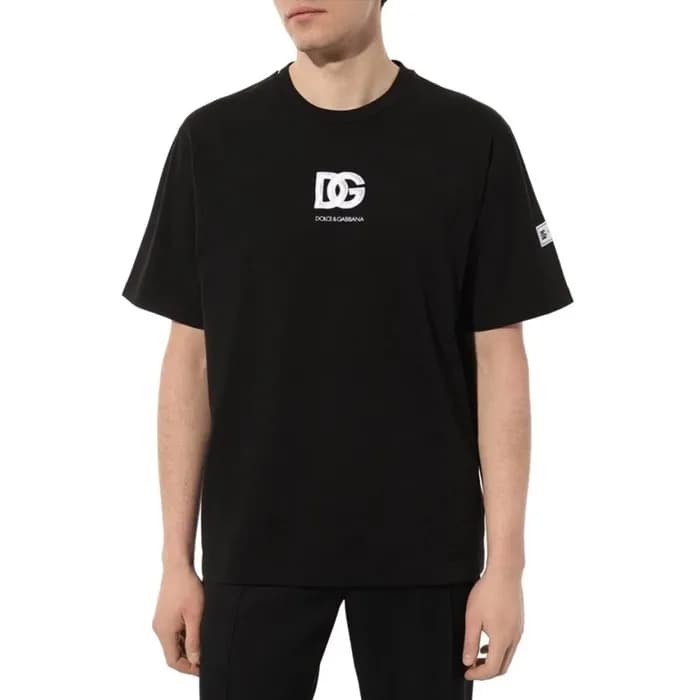 돌체앤가바나 남성 블랙 반팔티 - Dolce&Gabbana Mens Black Tshirt… - 1