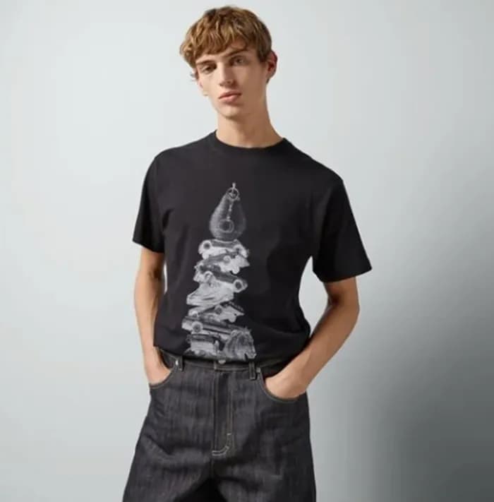 구찌 남성 블랙 티셔츠 - Gucci Mens Black Tshirts - guc358x - 1