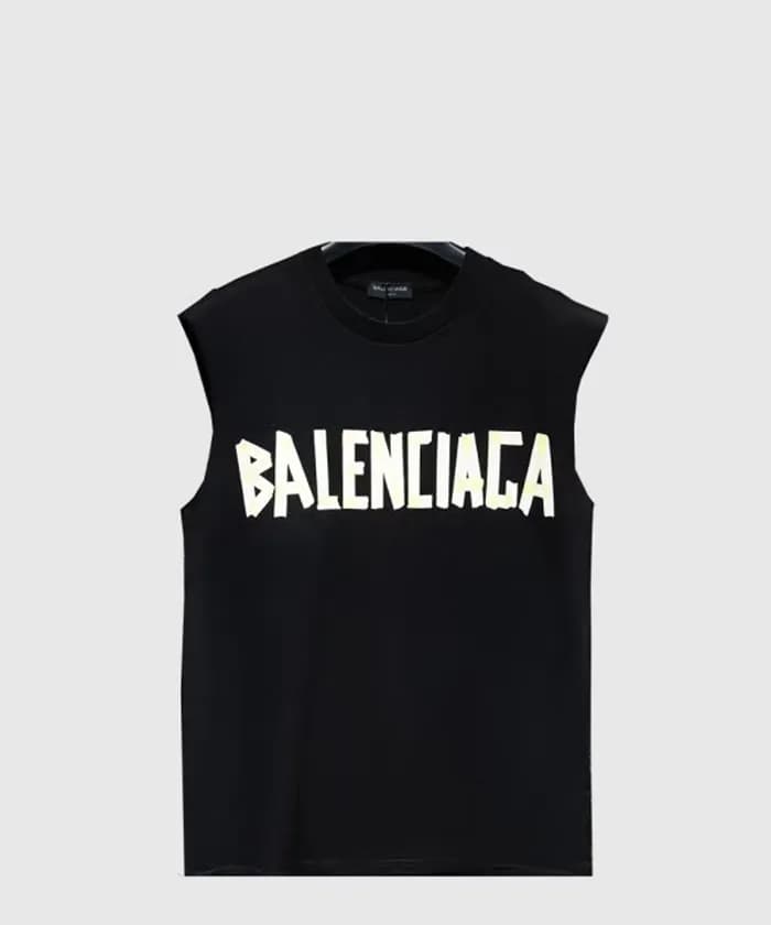 발렌시아가 남성 블랙 나시 - Balenciaga Mens Black Tshirts - b…