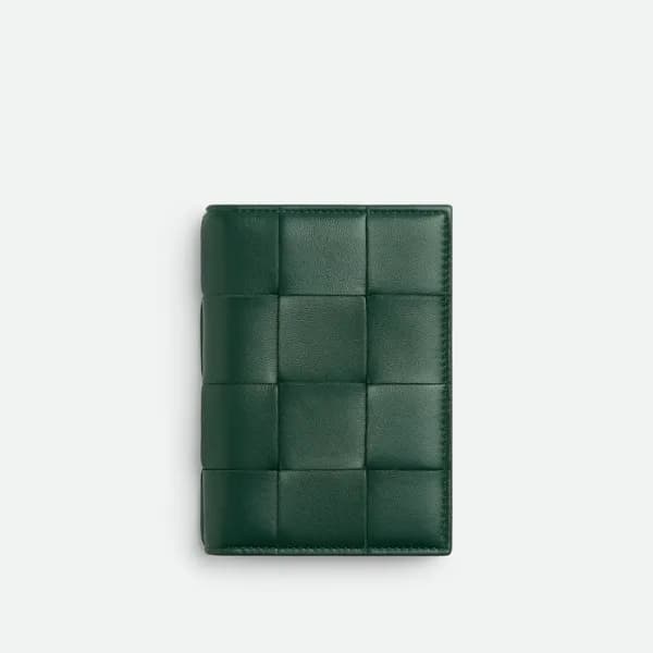 보테가베네타 남성 그린 여권 지갑 - Bottega Veneta Mens Green Pas… - 1