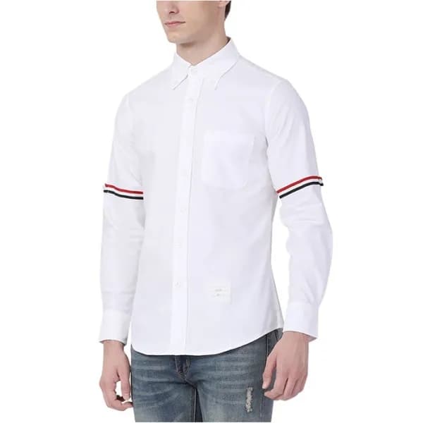 톰브라운 남성 클래식 셔츠 - Thom Browne Mens Dress Shirts - t… - 1