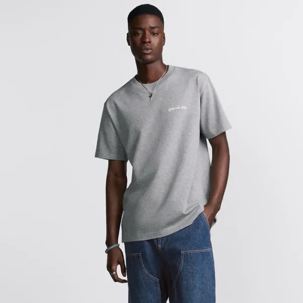 디올 남성 라운드 반팔 티셔츠 - Dior Mens White Tshirts - dic22… - 1