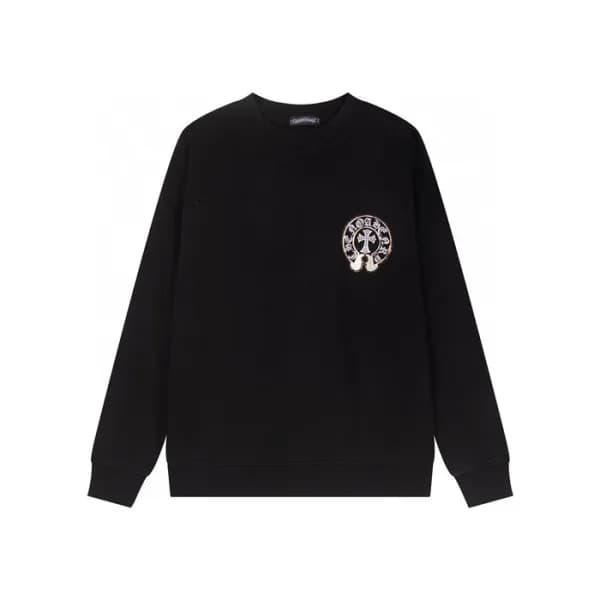 크롬하츠 남성 라운드 긴팔티 - Chrome Hearts Mens Round Tshirt … - 1