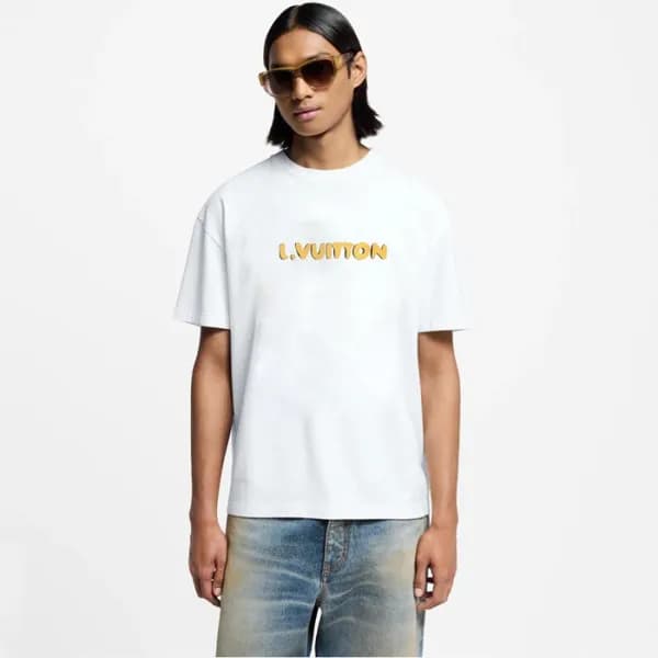 루이비통 남성 라운드 반팔 티셔츠 - Louis vuitton Mens Round Tshi… - 1