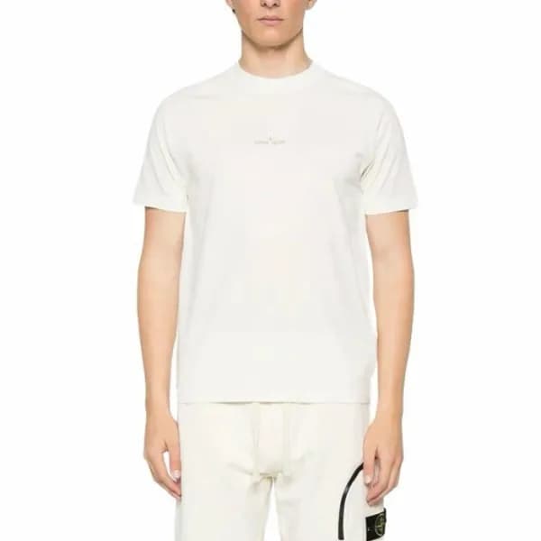 스톤아일랜드 남성 라운드 반팔 티셔츠 - Stone Island Mens Round Tsh… - 1
