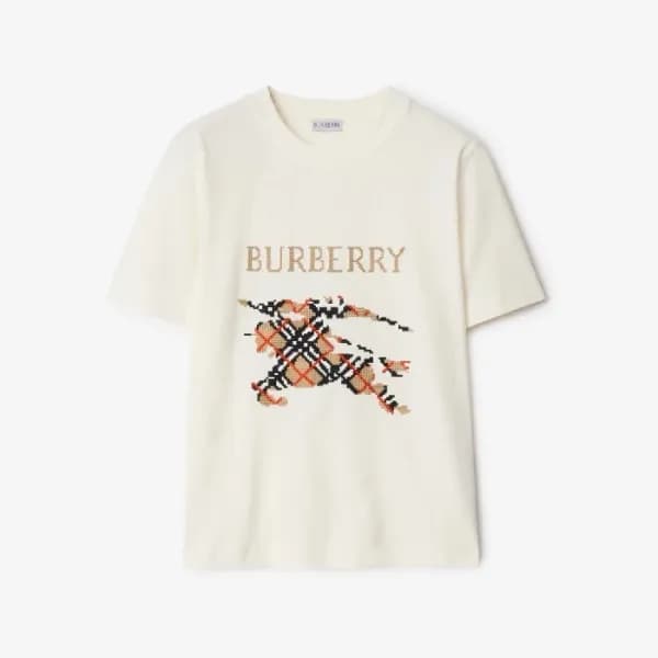 버버리 여성 반팔 티셔츠 - Burberry Womens Round Tshirt - buc… - 1