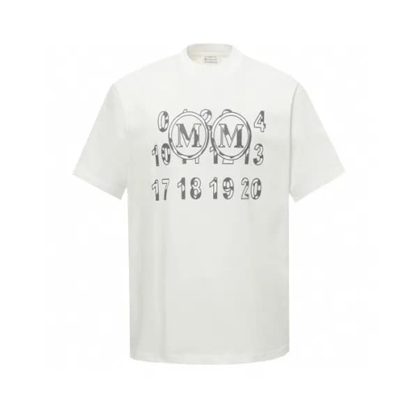 메종 마르지엘라 남성 라운드 반팔 티셔츠 - Maison Margiela Mens Roun… - 1