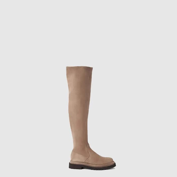 브루넬로쿠치넬리 여성 하이 스웨이드 부츠 - Brunello Cucinelli Womens… - 1