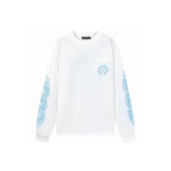 크롬하츠 남성 라운드 긴팔티 - Chrome Hearts Mens Round Tshirt … - 1