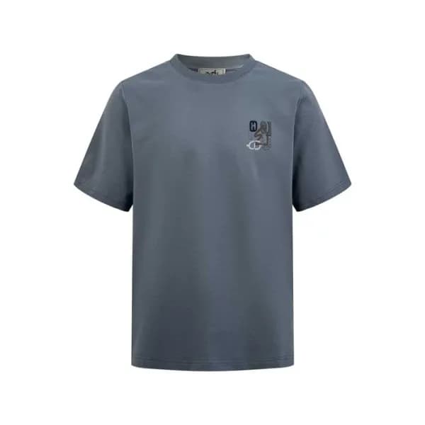 에르메스 남성 라운드 반팔티 - Hermes Mens Round Tshirt - hec13… - 1