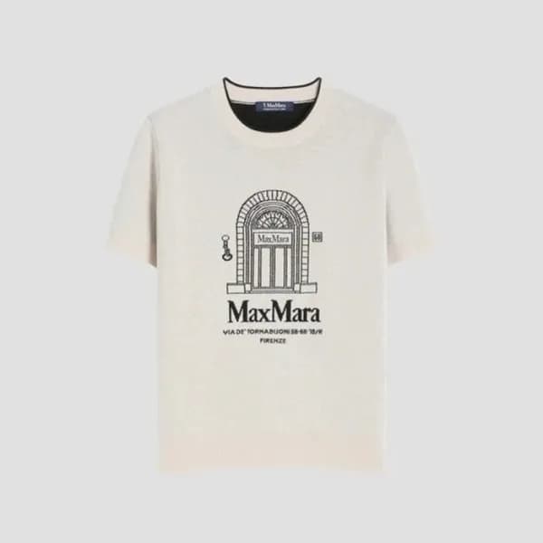 막스마라 여성 크루넥 반팔티 - Maxmara Womens Round Tshirt - ma… - 1