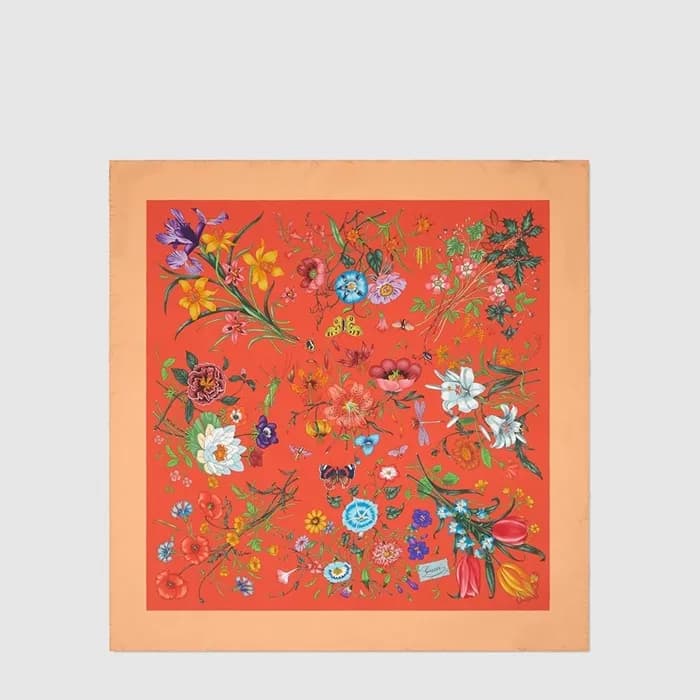 구찌 여성 프린트 실크 까레 - Gucci Womens Printed Silk Carré … - 1