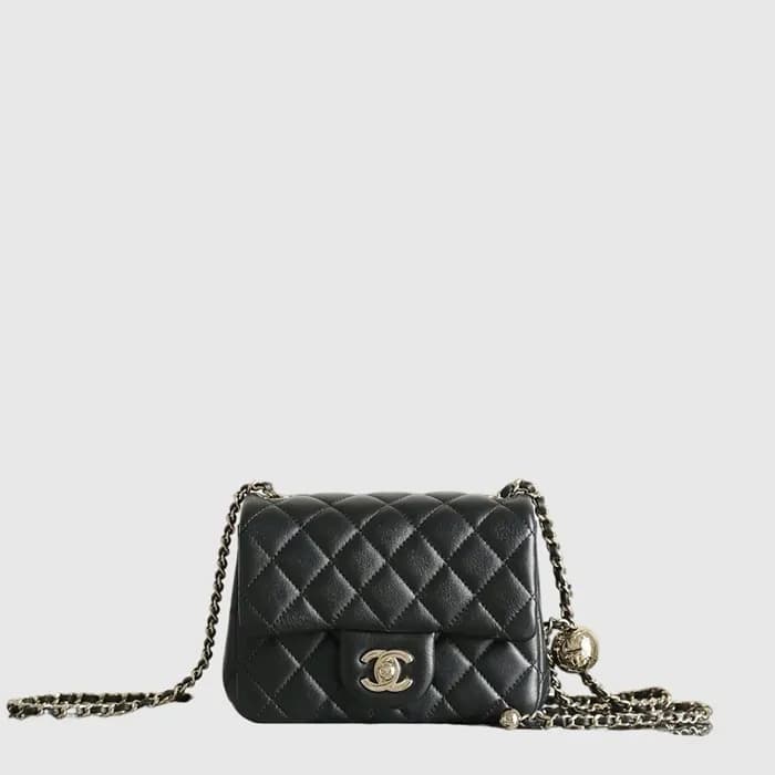 샤넬 여성 골든볼 플랩백 쁘띠삭 - Chanel Womens Golden Ball Flap Bag Petite Sac - chb16673x