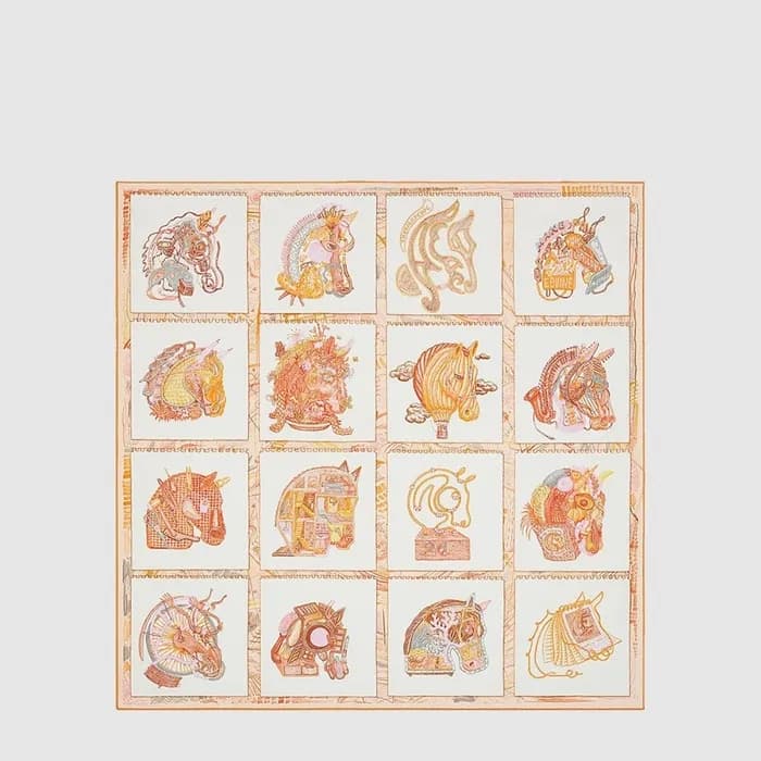 에르메스 여성 체바로스코프 스카프 - Hermes Womens Chevaloscope Scarf - acc8958x - 1