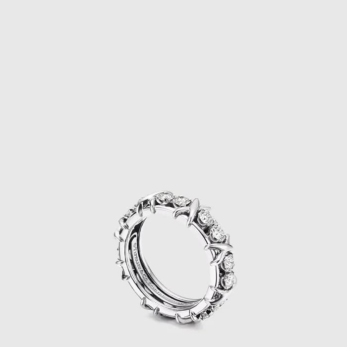 티파니 여성 식스틴 스톤 링 - Tiffany Womens Sixteen Stone Ring - acc9268x - 1