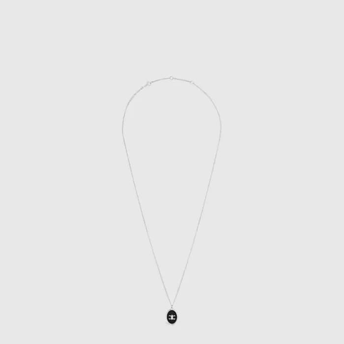 셀린느 여성 트리옹프 드 리 메달 네크리스 - Celine Womens Triomphe de Li Medal Necklace - acc10474x - 1