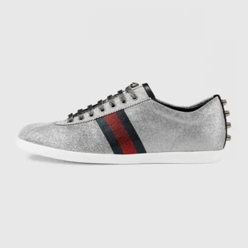 [구찌] 밤비 글리터 Web 실버 419712 남성용 스니커즈 gu0010x - Gucci… - 1